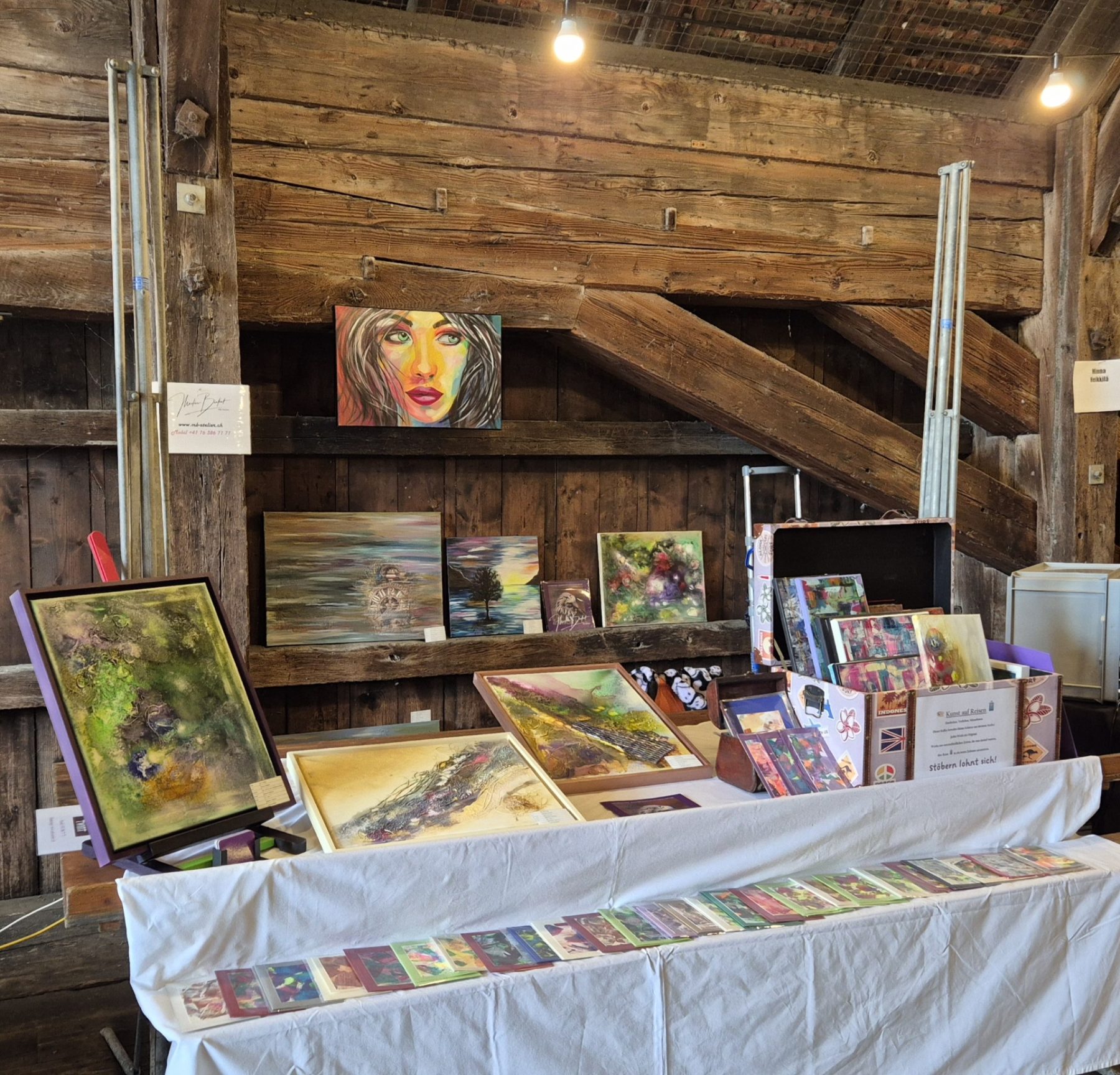 Foto von Künstlerausstellung alte Holzbrücke in Olten